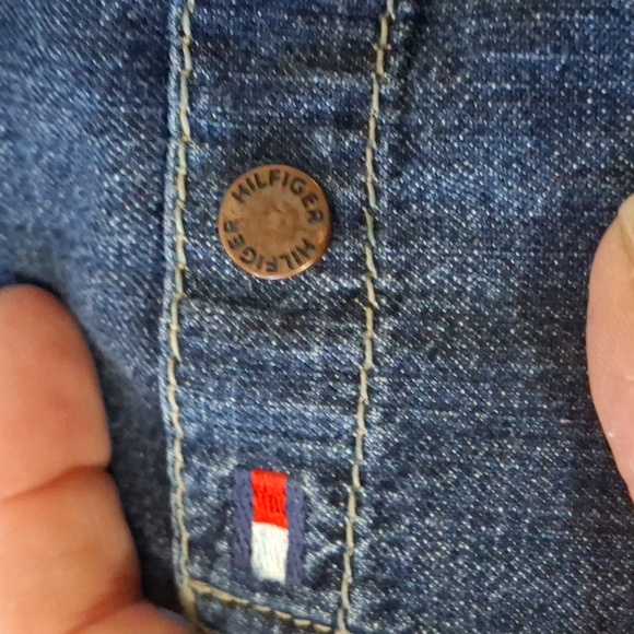Vintage Tommy Hilfiger Snap Button Denim Dress.  - Picture 10 of 10